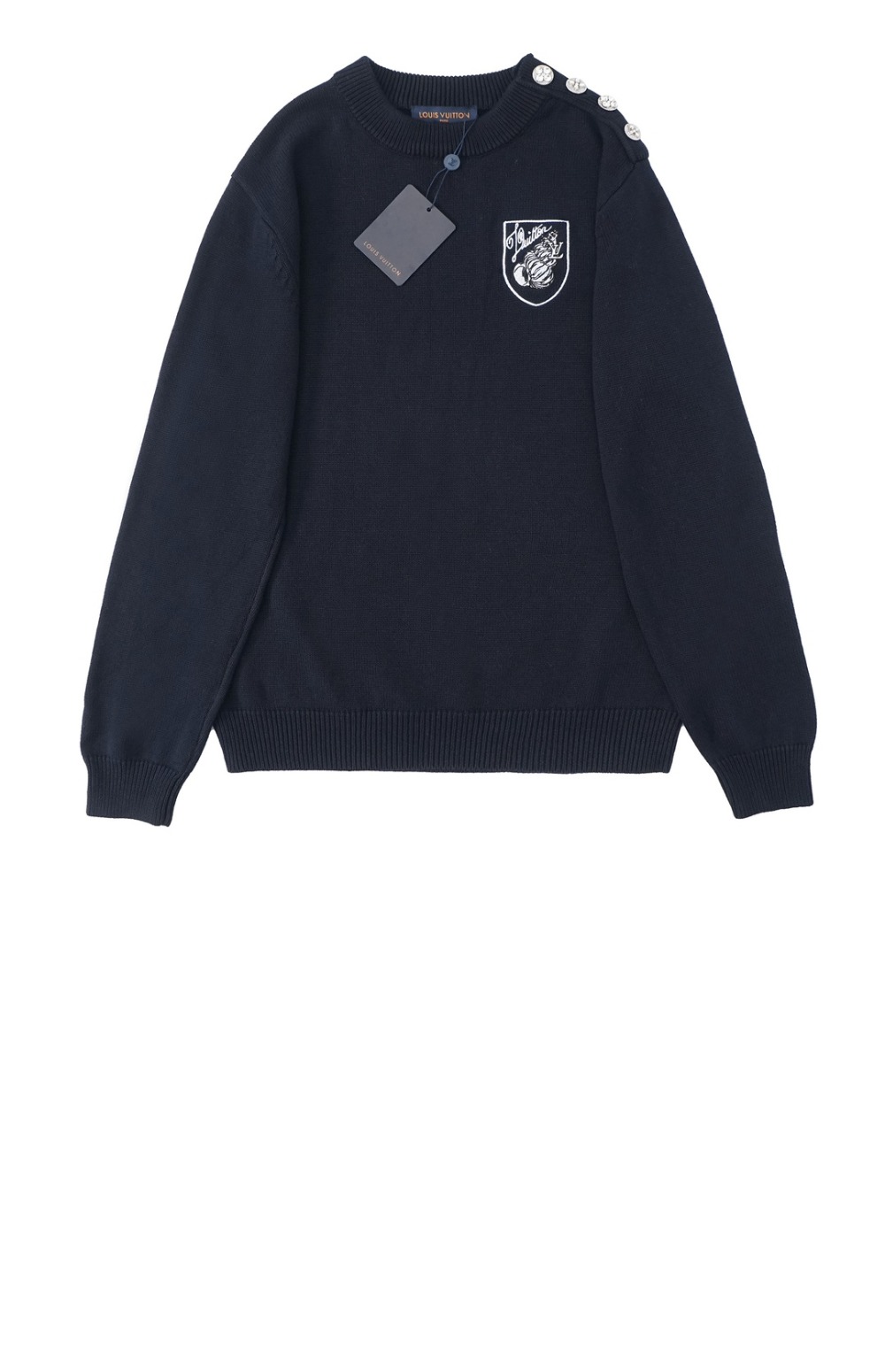 미러급레플리카사이트 | 명품레플리카 전문 쇼핑몰  | 퍼스트원 - 엠브로이더드 코튼 블렌드 크루넥 > 루이비통