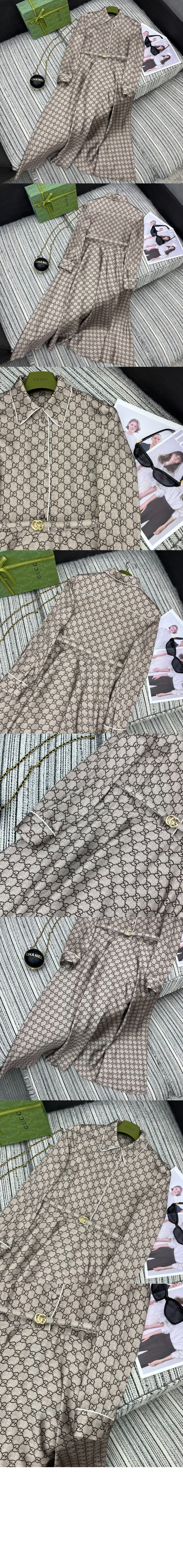 미러급레플리카사이트 | 명품레플리카 전문 쇼핑몰  | 퍼스트원 - GG 실크 트윌 드레스 > 구찌