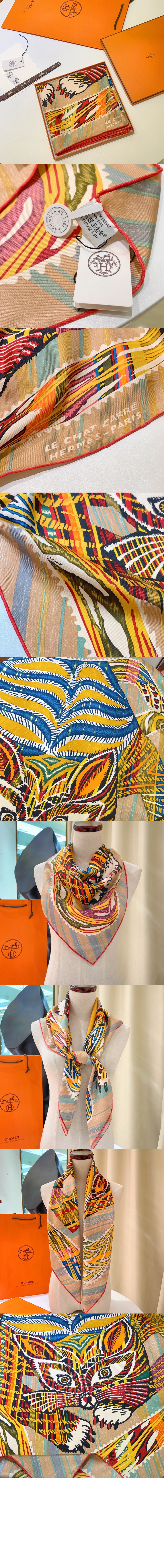 미러급레플리카사이트 | 명품레플리카 전문 쇼핑몰  | 퍼스트원 - Le Chat Carre 스카프 90 > 에르메스