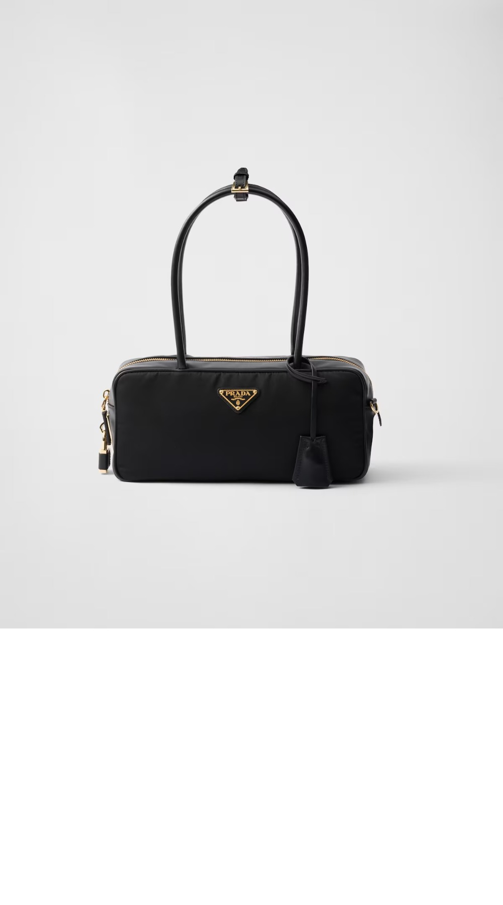 미러급레플리카사이트 | 명품레플리카 전문 쇼핑몰  | 퍼스트원 - 자물쇠가 있는 스몰 리나일론 및 가죽 탑 핸들백 1BB133 > 프라다