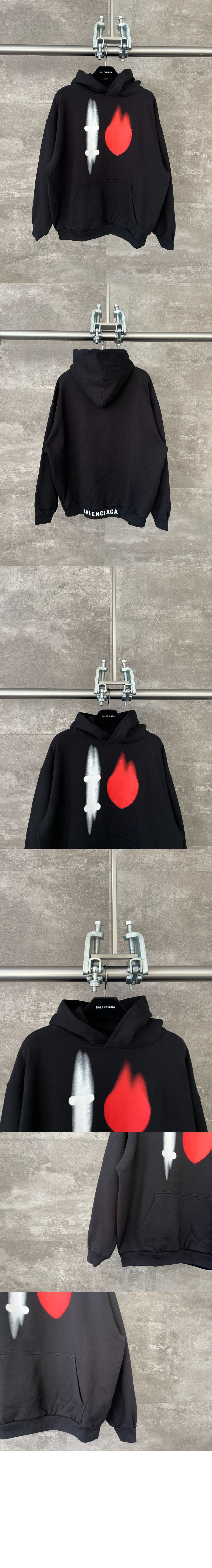 미러급레플리카사이트 | 명품레플리카 전문 쇼핑몰  | 퍼스트원 - 로고 프린트 코튼 후디 > 발렌시아가