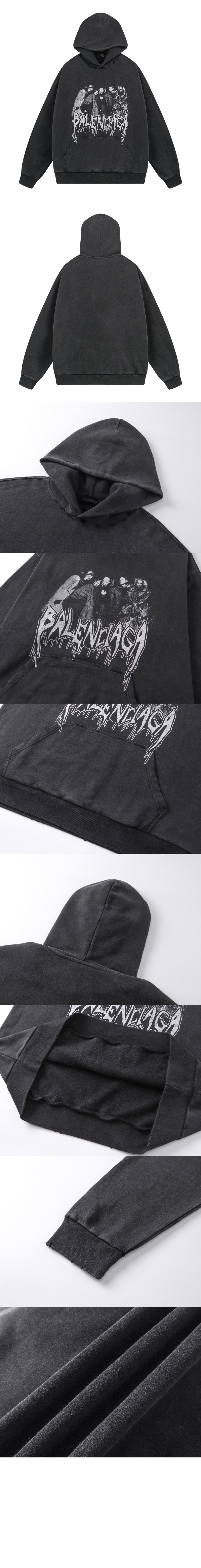 미러급레플리카사이트 | 명품레플리카 전문 쇼핑몰  | 퍼스트원 - 로고 프린트 코튼 후디 > 발렌시아가