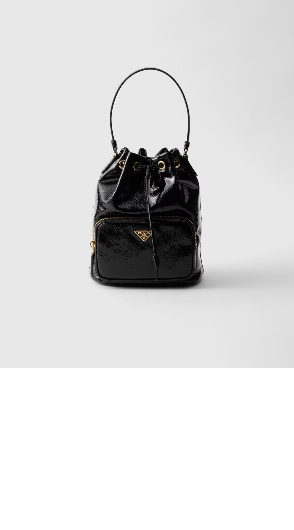 미러급레플리카사이트 | 명품레플리카 전문 쇼핑몰  | 퍼스트원 - Duet Naplak 페이턴트 레더 버킷백 1BH038 > 프라다