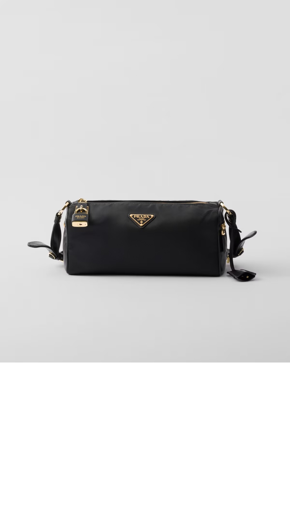 미러급레플리카사이트 | 명품레플리카 전문 쇼핑몰  | 퍼스트원 - 자물쇠가 있는 미디엄 리나일론 및 가죽 숄더백 1BC233 > 프라다