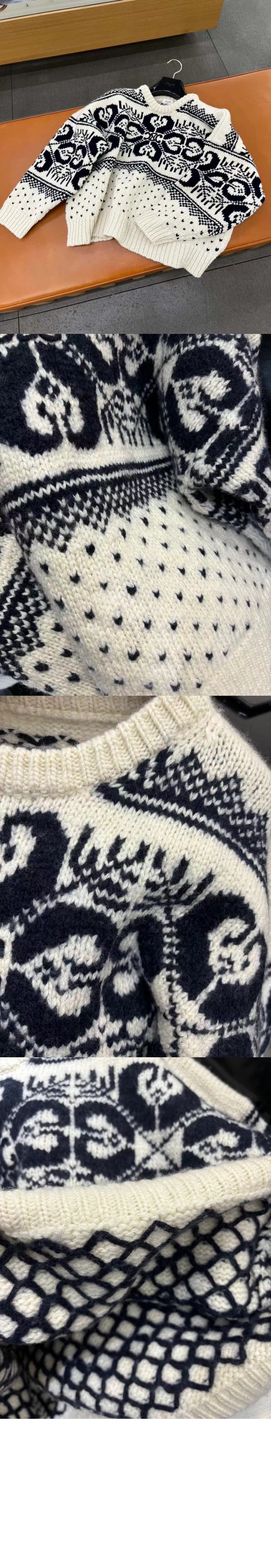 미러급레플리카사이트 | 명품레플리카 전문 쇼핑몰  | 퍼스트원 - 오버사이즈 울 캐시미어 니트 스웨터 > 셀린느