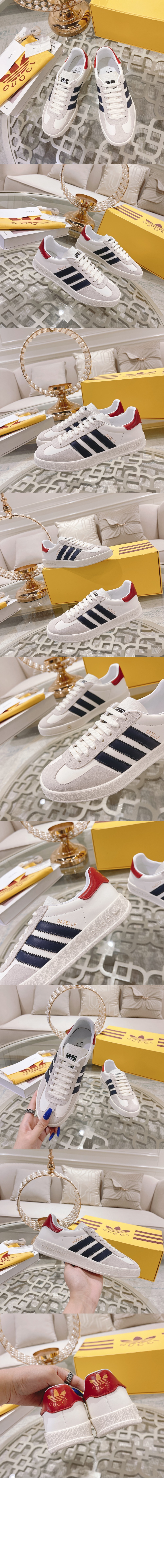 미러급레플리카사이트 | 명품레플리카 전문 쇼핑몰  | 퍼스트원 - 아디다스 x 구찌 가젤 스니커즈 707861 > 구찌