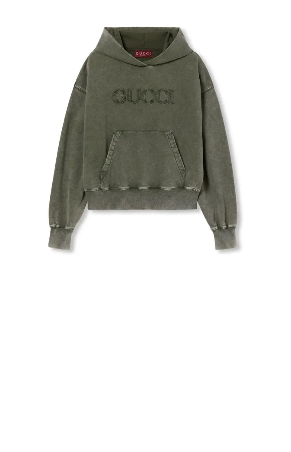 미러급레플리카사이트 | 명품레플리카 전문 쇼핑몰  | 퍼스트원 - 자수 코튼 저지 후드 스웨트셔츠 > 구찌