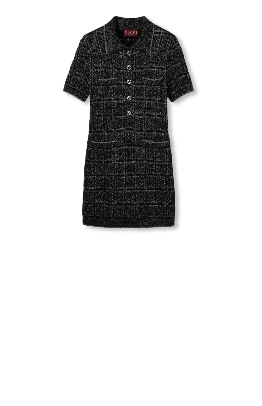 미러급레플리카사이트 | 명품레플리카 전문 쇼핑몰  | 퍼스트원 - 울 및 라메 체크 자카드 드레스 > 구찌