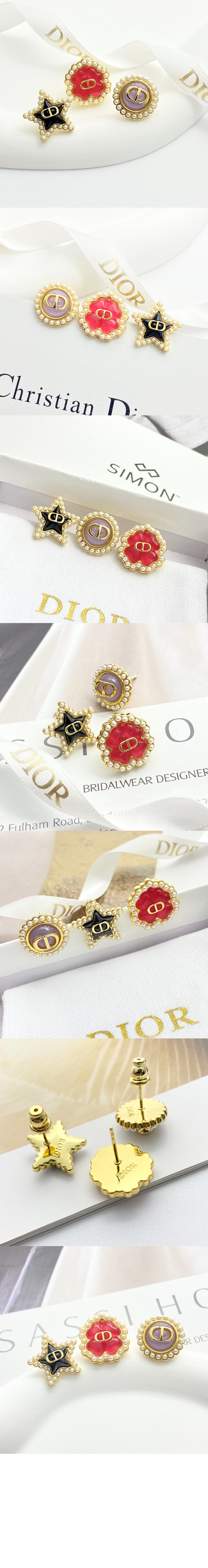 미러급레플리카사이트 | 명품레플리카 전문 쇼핑몰  | 퍼스트원 - Petit CD Lucky  Baroque  스터드 귀걸이 세트 E3749 > 디올