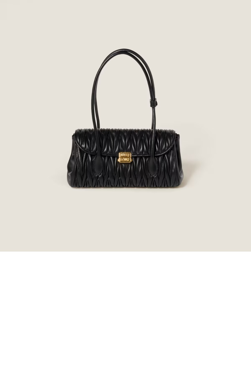 미러급레플리카사이트 | 명품레플리카 전문 쇼핑몰  | 퍼스트원 - 마테라쎄 나파 가죽 숄더백 5BD265 > 미우미우