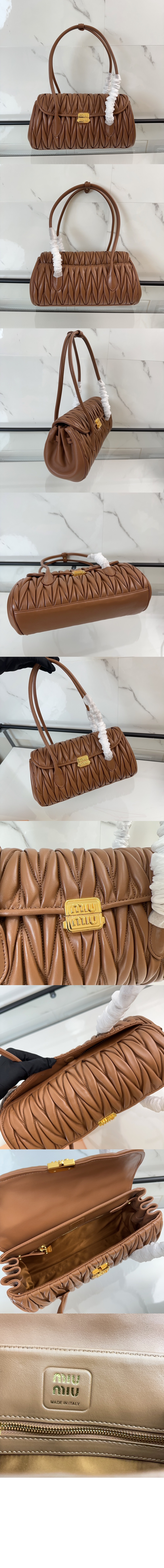 미러급레플리카사이트 | 명품레플리카 전문 쇼핑몰  | 퍼스트원 - 마테라쎄 나파 가죽 숄더백 5BD265 > 미우미우