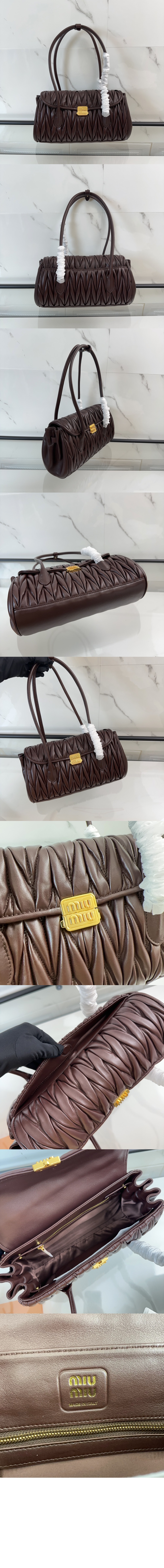 미러급레플리카사이트 | 명품레플리카 전문 쇼핑몰  | 퍼스트원 - 마테라쎄 나파 가죽 숄더백 5BD265 > 미우미우