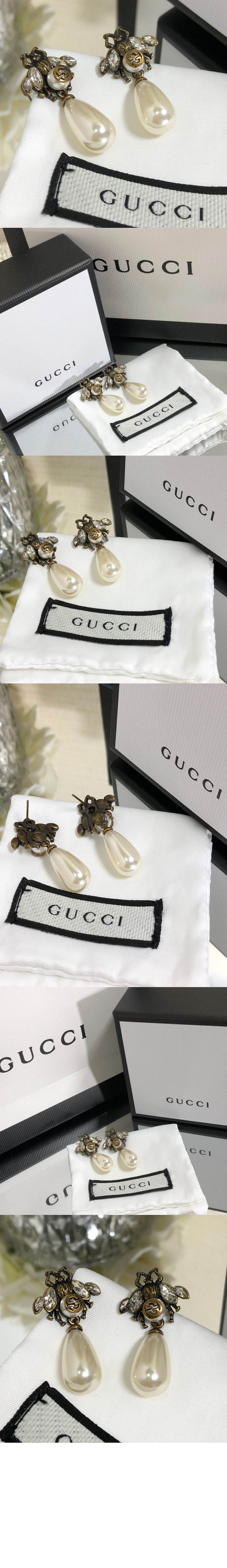 미러급레플리카사이트 | 명품레플리카 전문 쇼핑몰  | 퍼스트원 - 드롭 진주 꿀벌 모양 귀걸이 490312 > 구찌