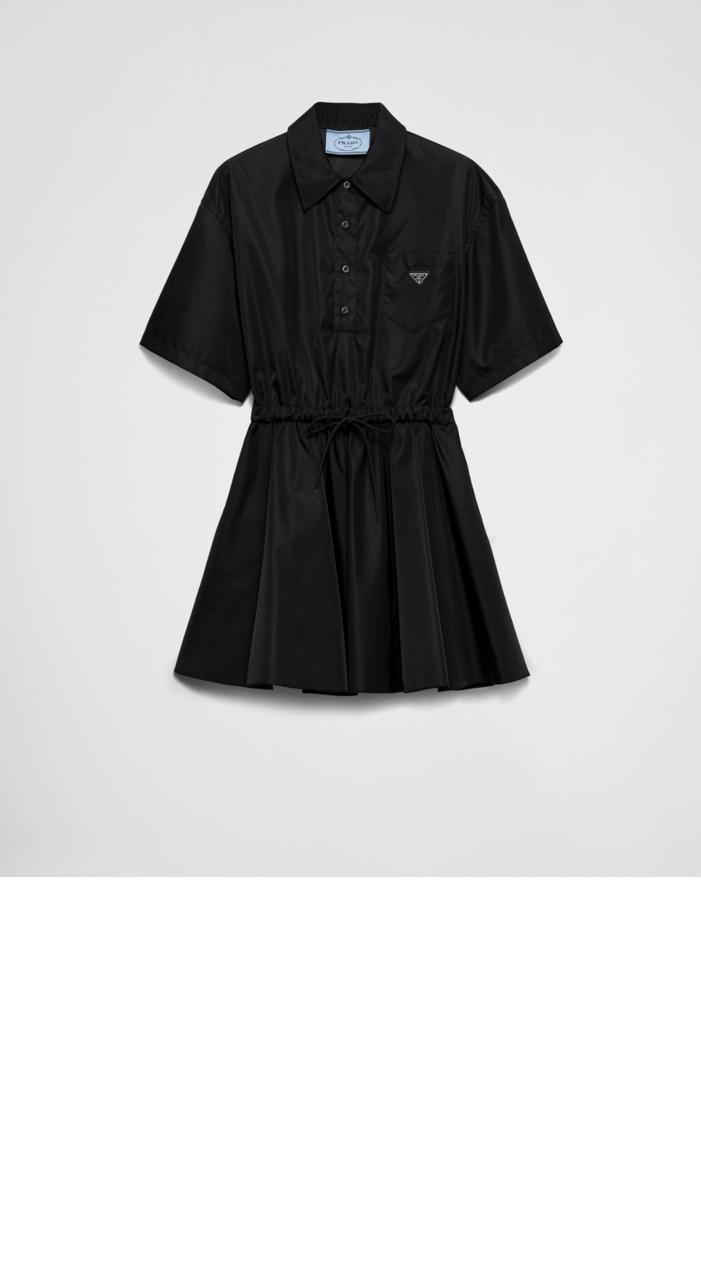 미러급레플리카사이트 | 명품레플리카 전문 쇼핑몰  | 퍼스트원 - 쇼트 슬리브 리나일론 드레스 > 프라다