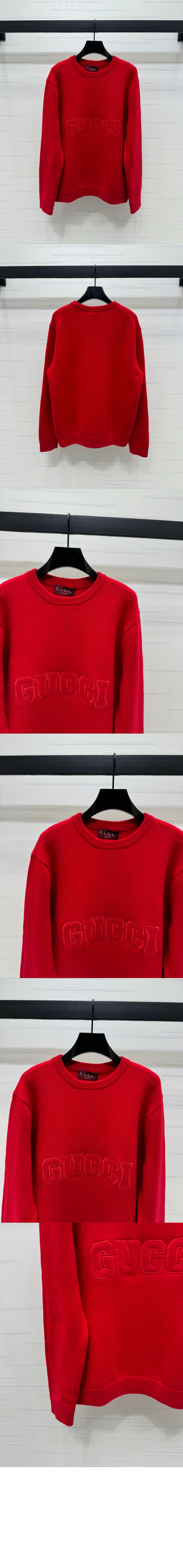 미러급레플리카사이트 | 명품레플리카 전문 쇼핑몰  | 퍼스트원 - 자수 장식의 울 니트 스웨터 > 구찌