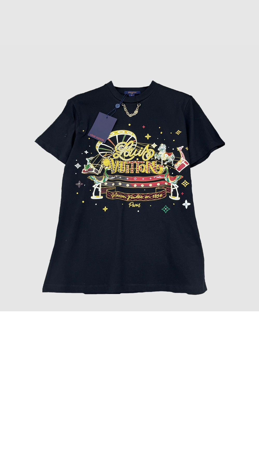 미러급레플리카사이트 | 명품레플리카 전문 쇼핑몰  | 퍼스트원 - 로고 프린트 반팔 > 루이비통