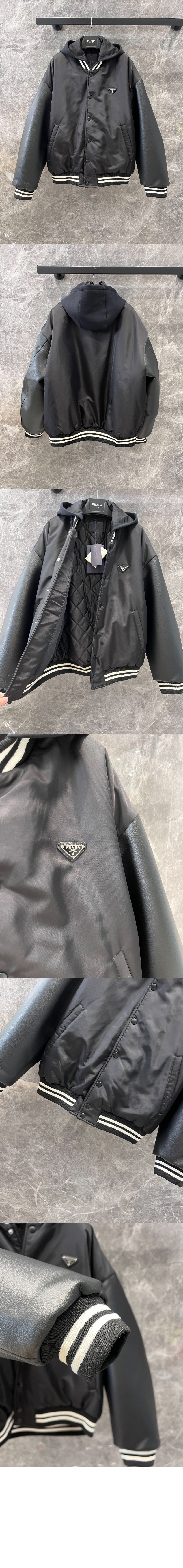 미러급레플리카사이트 | 명품레플리카 전문 쇼핑몰  | 퍼스트원 - 오버사이즈 리나일론 바머 재킷 > 프라다