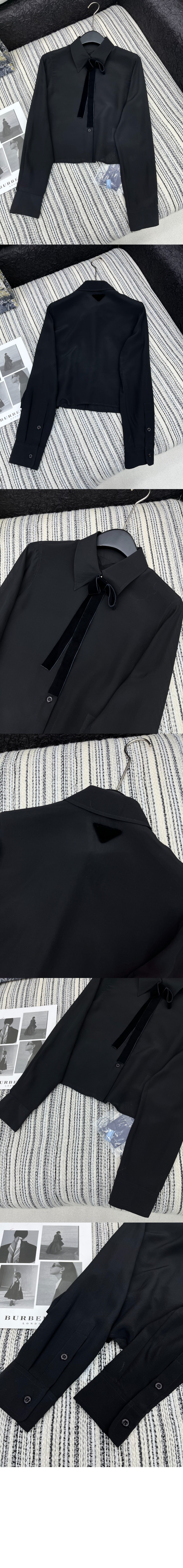 미러급레플리카사이트 | 명품레플리카 전문 쇼핑몰  | 퍼스트원 - 크레이프 드 신 셔츠 > 프라다