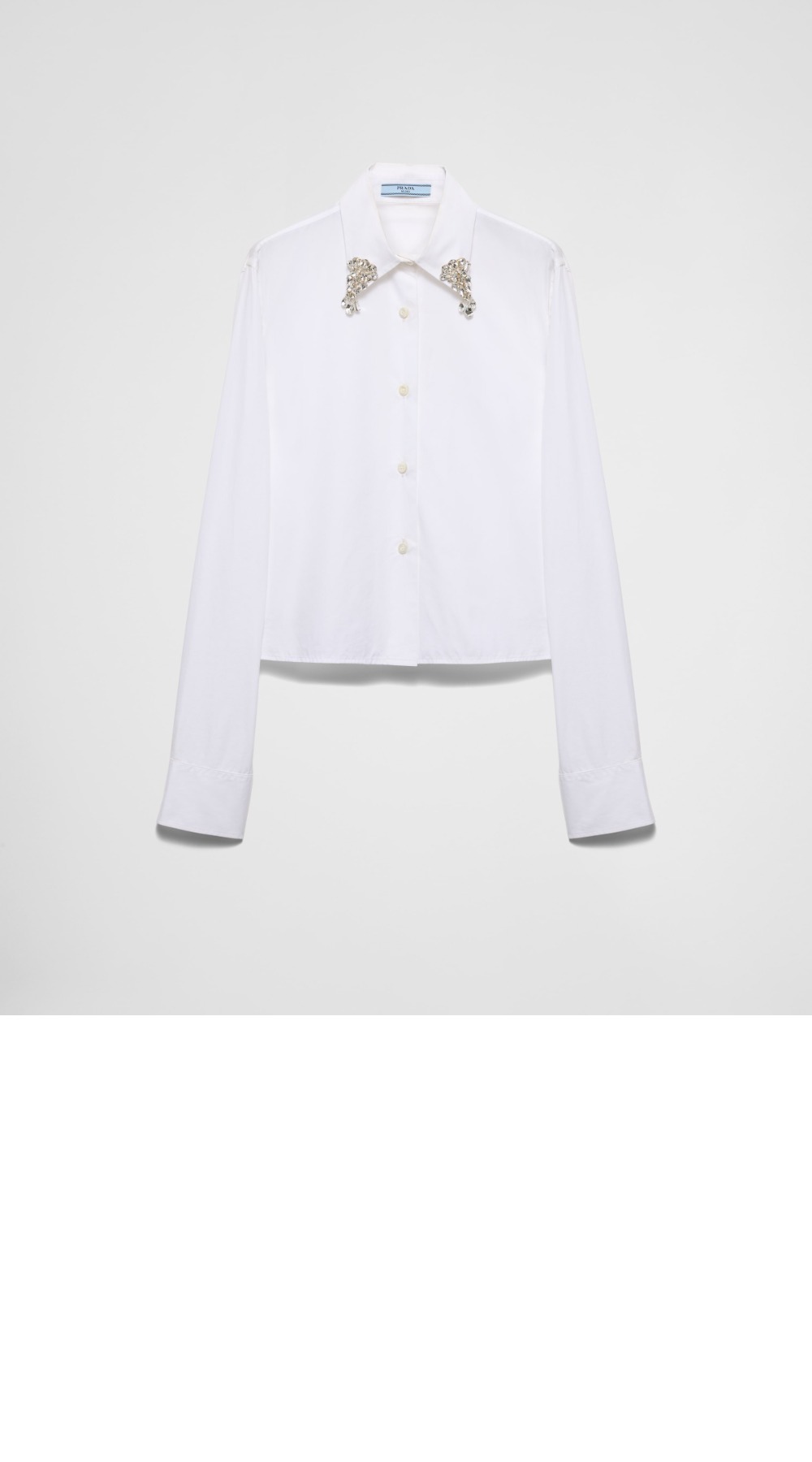 미러급레플리카사이트 | 명품레플리카 전문 쇼핑몰  | 퍼스트원 - 자수 포플린 셔츠 > 프라다