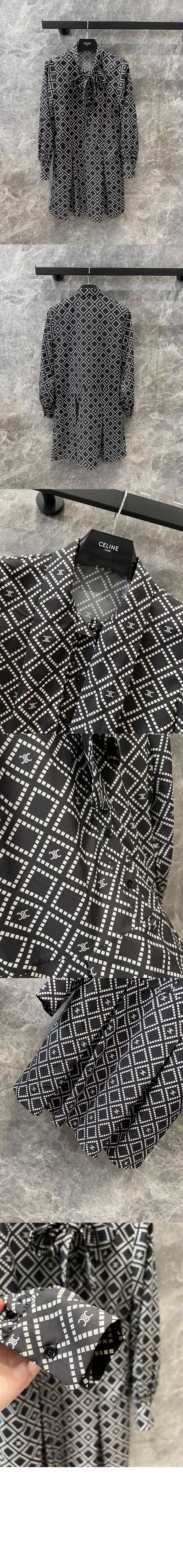 미러급레플리카사이트 | 명품레플리카 전문 쇼핑몰  | 퍼스트원 - 바스크 미니 드레스 실크 트윌 > 셀린느