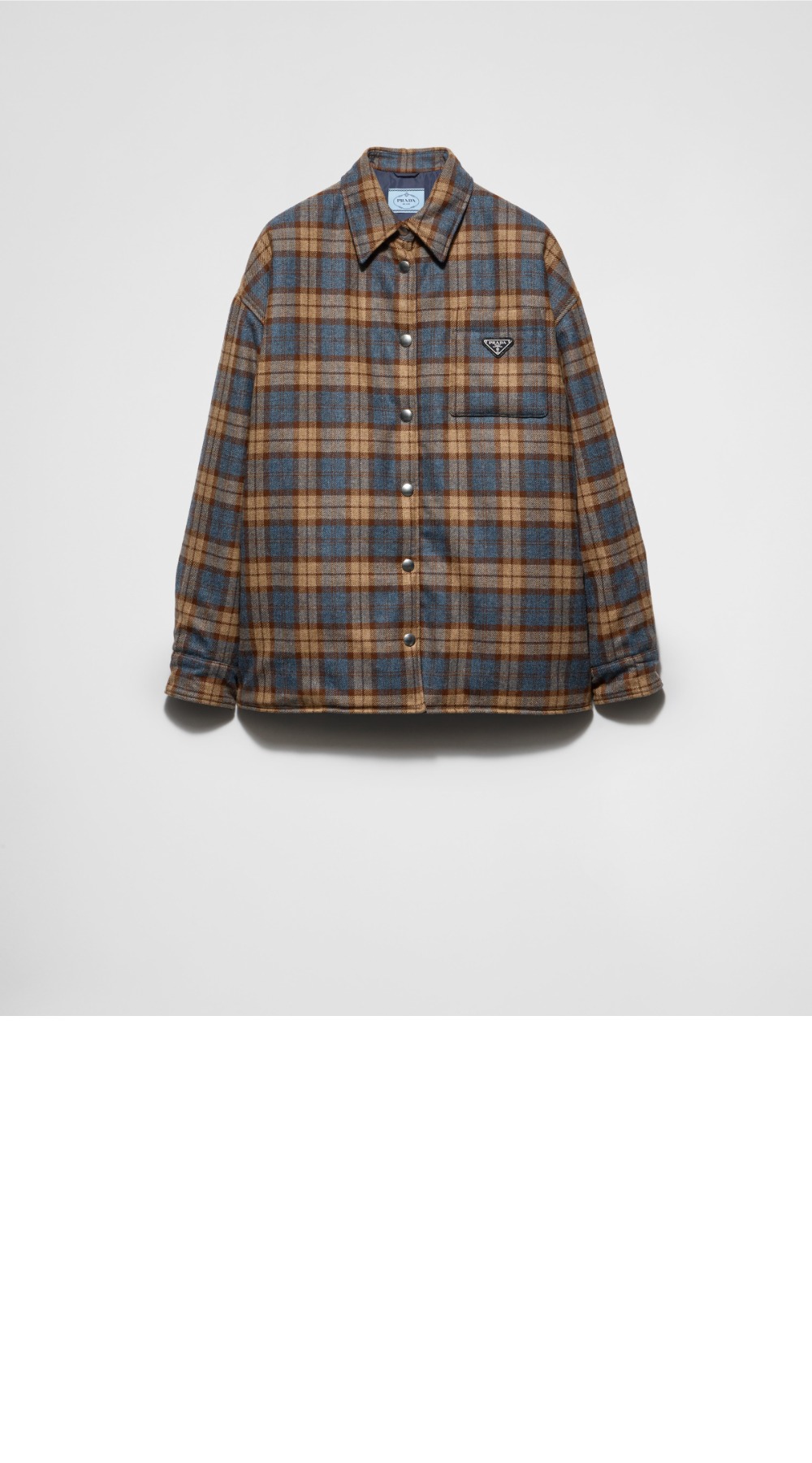 미러급레플리카사이트 | 명품레플리카 전문 쇼핑몰  | 퍼스트원 - 체크 울 트윌 럼버잭 재킷 > 프라다