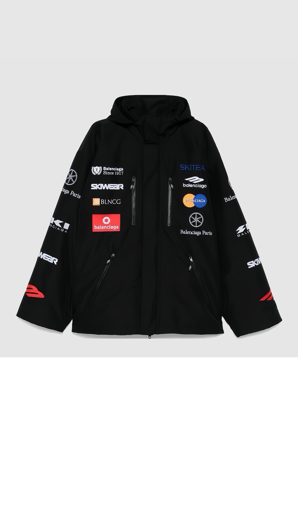 미러급레플리카사이트 | 명품레플리카 전문 쇼핑몰  | 퍼스트원 - 로고 패치 후드 재킷 > 발렌시아가