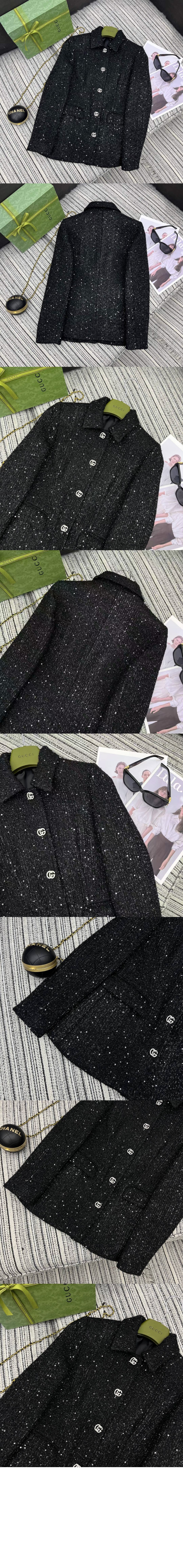 미러급레플리카사이트 | 명품레플리카 전문 쇼핑몰  | 퍼스트원 - 시퀸 라메 트위드 재킷 > 구찌