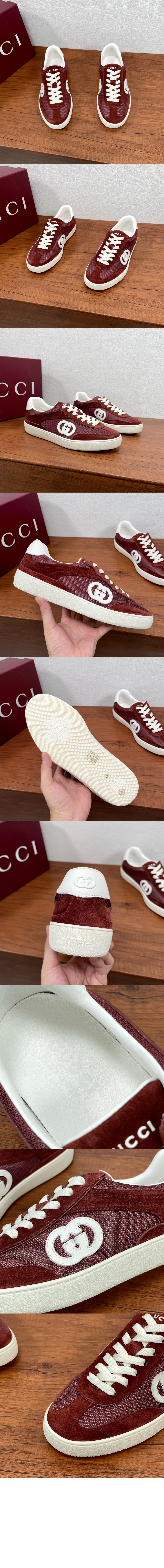 미러급레플리카사이트 | 명품레플리카 전문 쇼핑몰  | 퍼스트원 - 인터로킹 G 디테일의 남성 스니커즈 791742 > 구찌