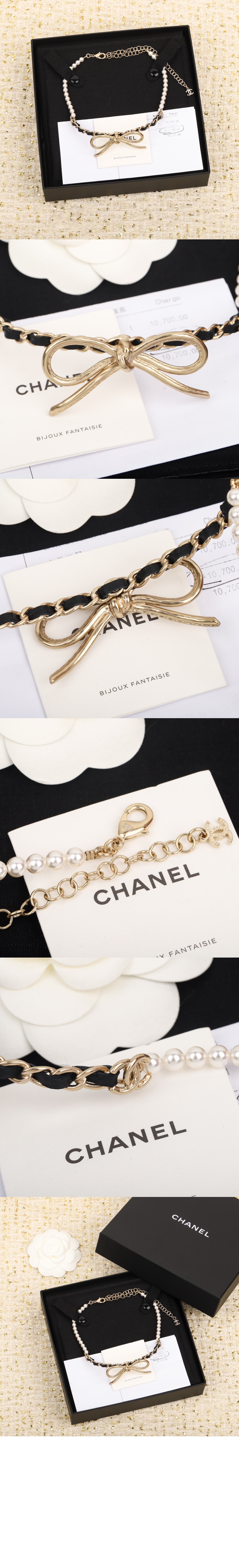 미러급레플리카사이트 | 명품레플리카 전문 쇼핑몰  | 퍼스트원 - 리본 가죽 스커트 초커 AB8496 > 샤넬