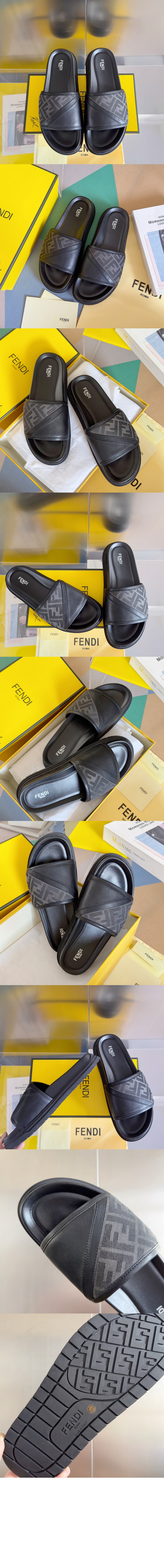 미러급레플리카사이트 | 명품레플리카 전문 쇼핑몰  | 퍼스트원 - FF 가죽 슬라이드 7X1674 > 펜디