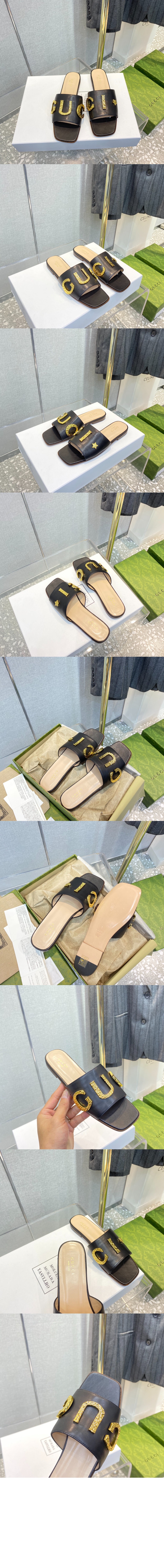 미러급레플리카사이트 | 명품레플리카 전문 쇼핑몰  | 퍼스트원 - 레터링 로고 슬리퍼 694858 > 구찌