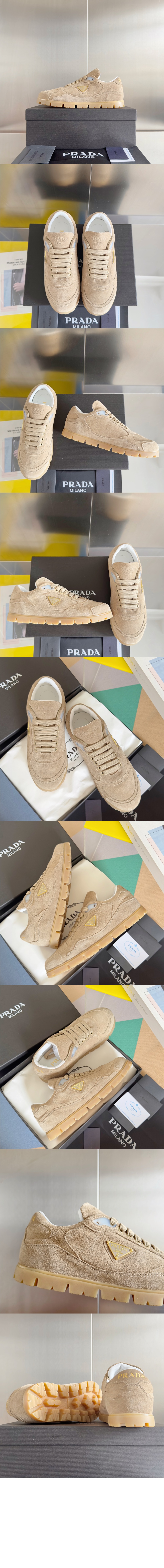 미러급레플리카사이트 | 명품레플리카 전문 쇼핑몰  | 퍼스트원 - 빛바랜 스웨이드 스니커즈 1E709N > 프라다