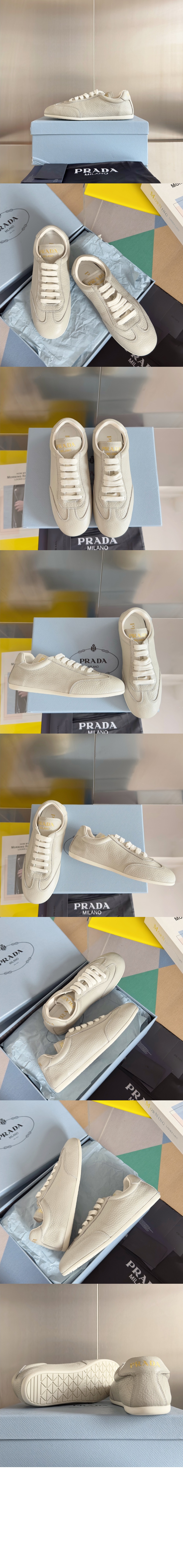미러급레플리카사이트 | 명품레플리카 전문 쇼핑몰  | 퍼스트원 - 가죽 스니커즈 1E398N > 프라다