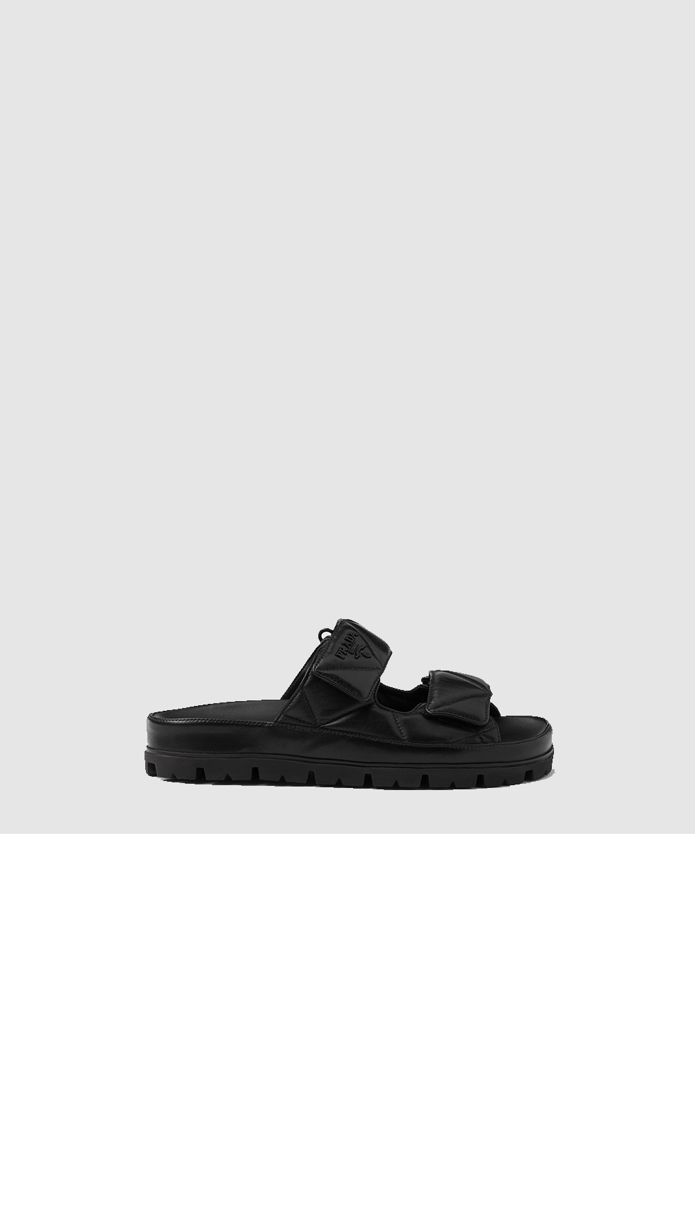 미러급레플리카사이트 | 명품레플리카 전문 쇼핑몰  | 퍼스트원 - 가죽 스트랩 슬라이드 1XX701 > 프라다