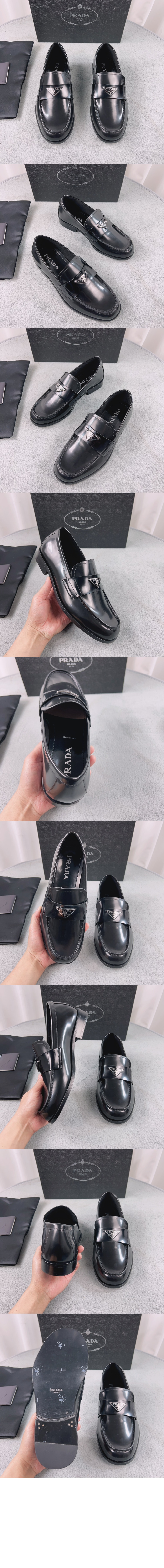 미러급레플리카사이트 | 명품레플리카 전문 쇼핑몰  | 퍼스트원 - 브러쉬드 가죽 로퍼 2DB209 > 프라다