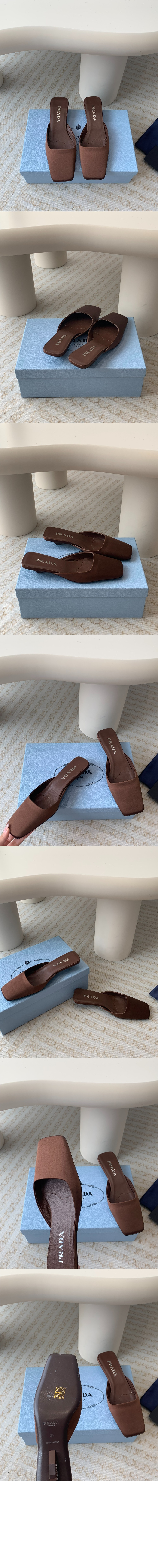 미러급레플리카사이트 | 명품레플리카 전문 쇼핑몰  | 퍼스트원 - 새틴 뮬 1I479N > 프라다