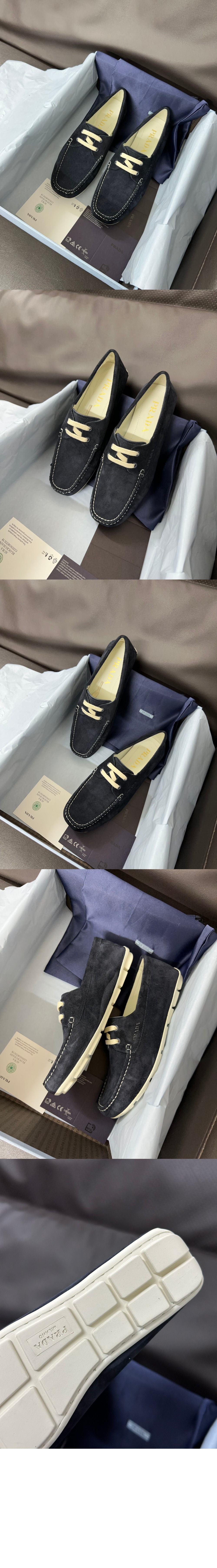 미러급레플리카사이트 | 명품레플리카 전문 쇼핑몰  | 퍼스트원 - 스웨이드 드라이빙 슈즈 1DD078 > 프라다