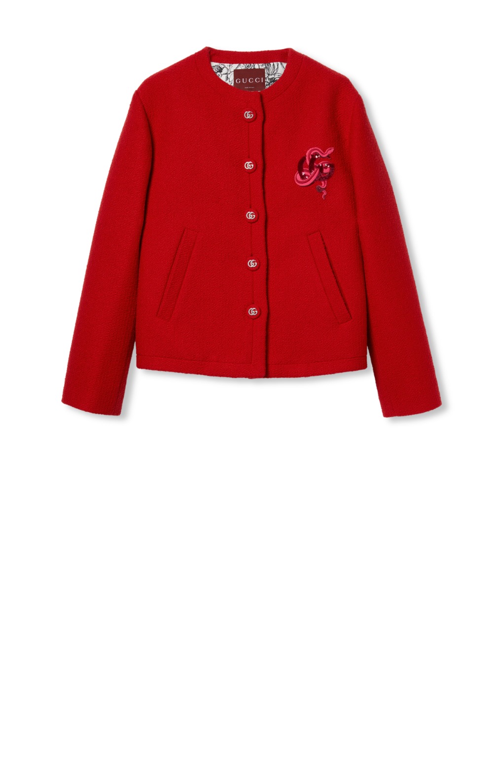 미러급레플리카사이트 | 명품레플리카 전문 쇼핑몰  | 퍼스트원 - 자수 울 부클레 재킷 > 구찌