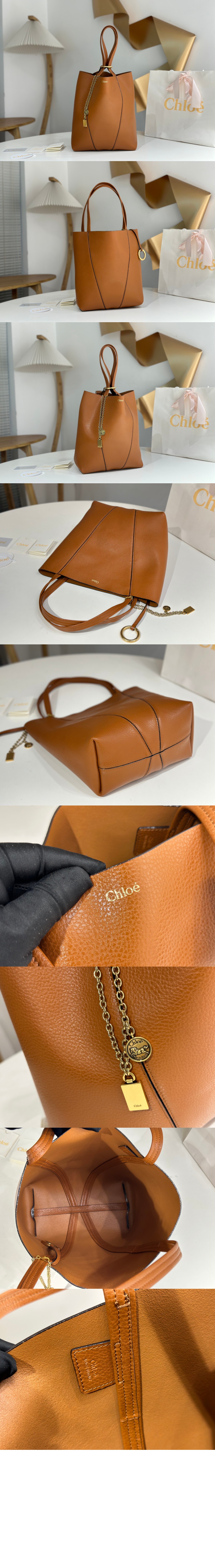 미러급레플리카사이트 | 명품레플리카 전문 쇼핑몰  | 퍼스트원 - 그레인드 가죽 Chloé Spin 토트백 SS811 > 끌로에