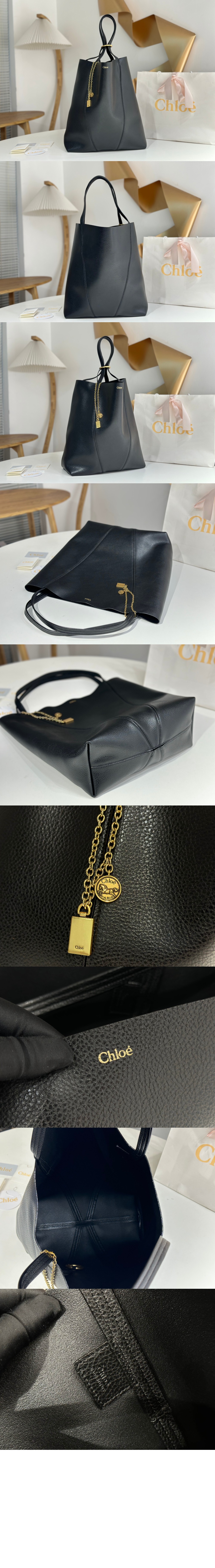 미러급레플리카사이트 | 명품레플리카 전문 쇼핑몰  | 퍼스트원 - 그레인드 가죽 라지 Chloé Spin 토트백 SS810 > 끌로에