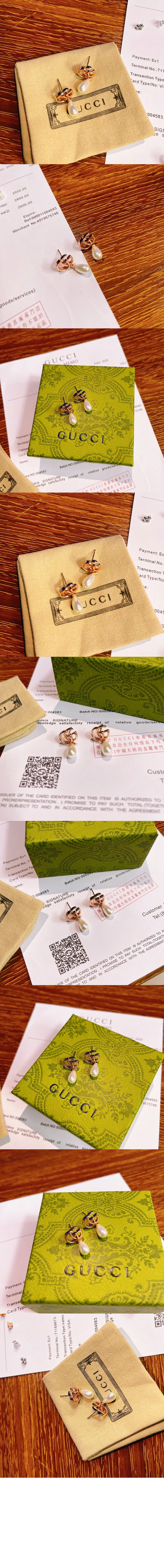 미러급레플리카사이트 | 명품레플리카 전문 쇼핑몰  | 퍼스트원 - GG 마몽 펄 드롭 귀걸이 815307 > 구찌