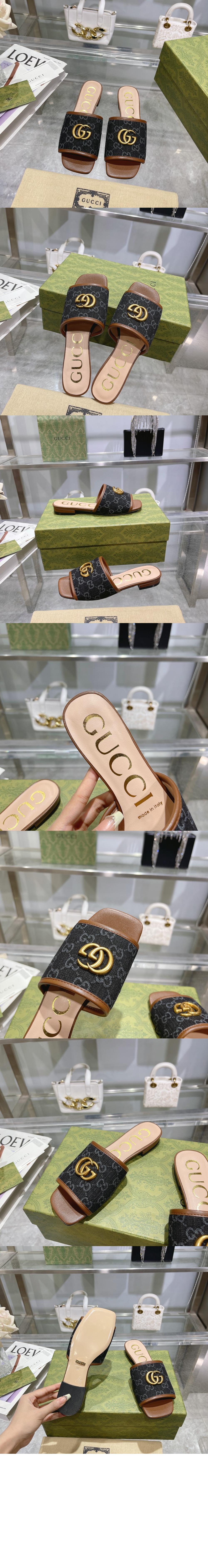 미러급레플리카사이트 | 명품레플리카 전문 쇼핑몰  | 퍼스트원 - GG 데님 슬리퍼 647630 > 구찌