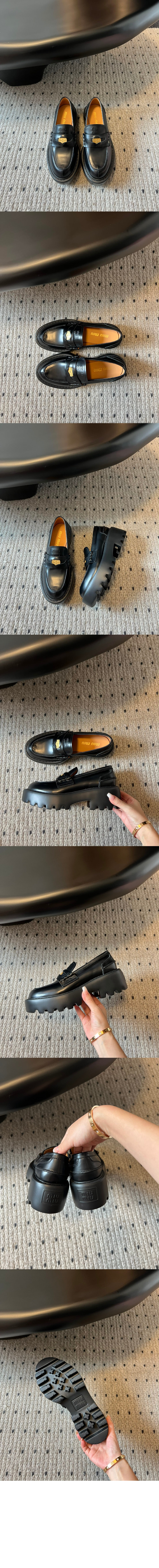 미러급레플리카사이트 | 명품레플리카 전문 쇼핑몰  | 퍼스트원 - 브러시드 레더 로퍼 5D292E > 미우미우