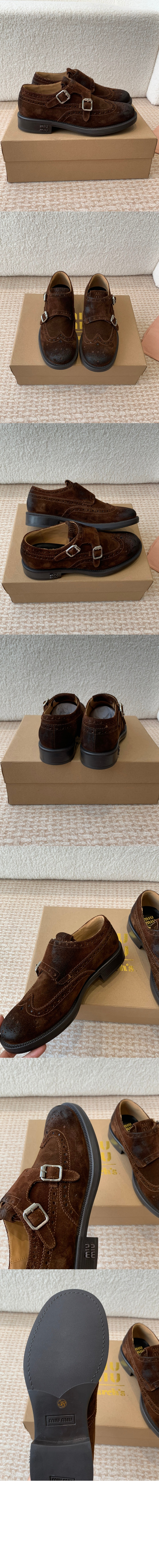 미러급레플리카사이트 | 명품레플리카 전문 쇼핑몰  | 퍼스트원 - 스웨이드 더블 스트랩 로퍼 5D773D > 미우미우