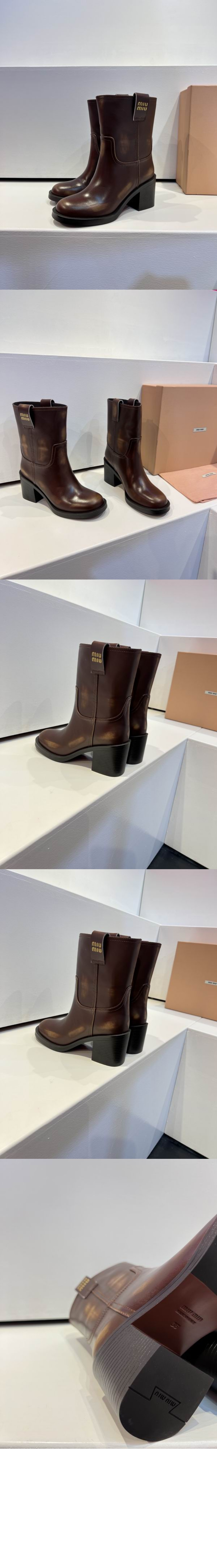 미러급레플리카사이트 | 명품레플리카 전문 쇼핑몰  | 퍼스트원 - 퓌메 가죽 부티 5U966D > 미우미우