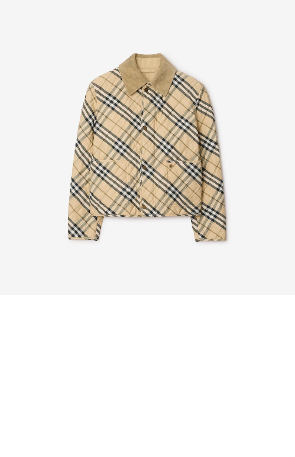 미러급레플리카사이트 | 명품레플리카 전문 쇼핑몰  | 퍼스트원 - 크롭 체크 퀼팅 반 재킷 > 버버리