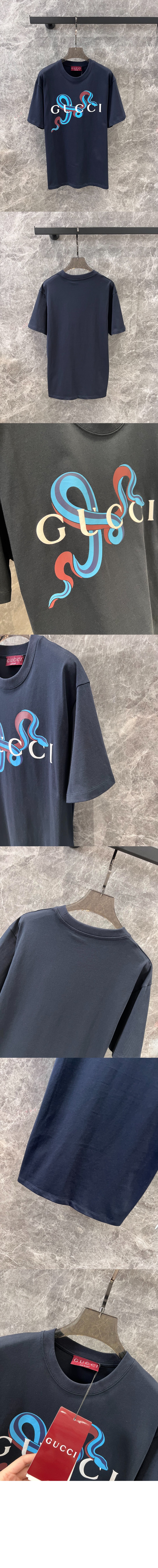 미러급레플리카사이트 | 명품레플리카 전문 쇼핑몰  | 퍼스트원 - 로고 프린트 반팔 > 구찌