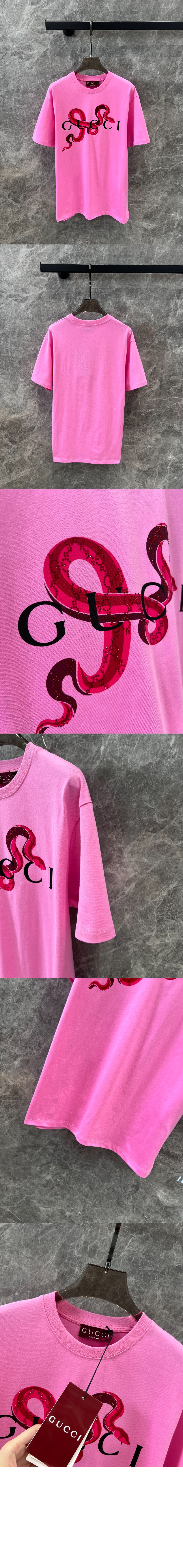 미러급레플리카사이트 | 명품레플리카 전문 쇼핑몰  | 퍼스트원 - 로고 프린트 반팔 > 구찌