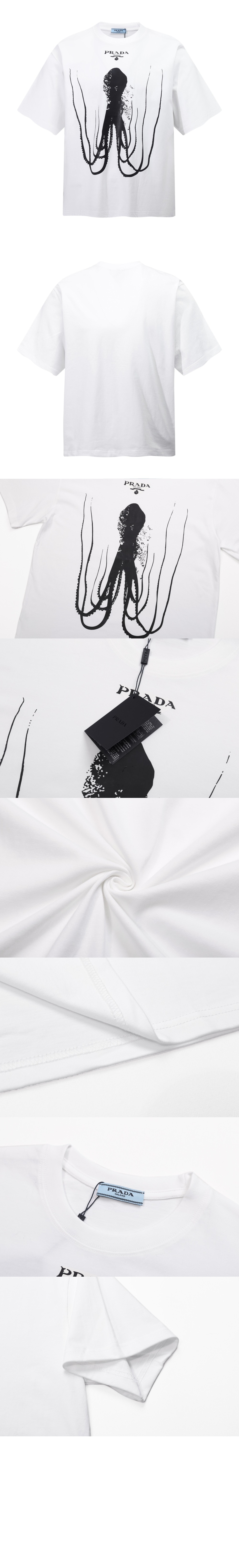 미러급레플리카사이트 | 명품레플리카 전문 쇼핑몰  | 퍼스트원 - 로고 프린트 반팔 > 프라다