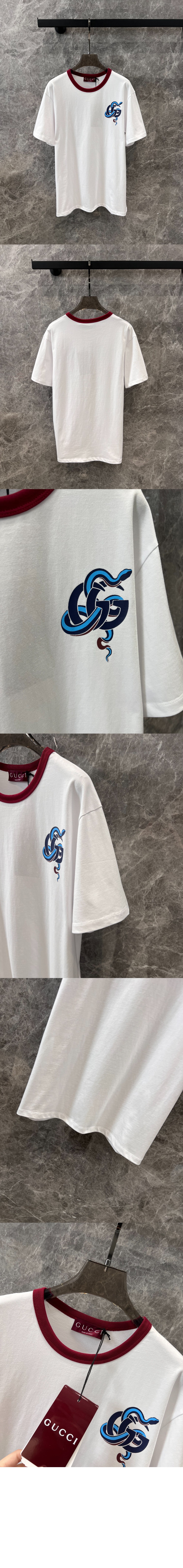 미러급레플리카사이트 | 명품레플리카 전문 쇼핑몰  | 퍼스트원 - 로고 프린트 반팔 > 구찌